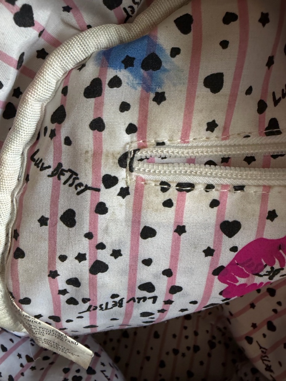 Betsey Johnson Unicorn Rainbow Faux Fur Backpack Rare 15” X 15” - Picture 10 of 11